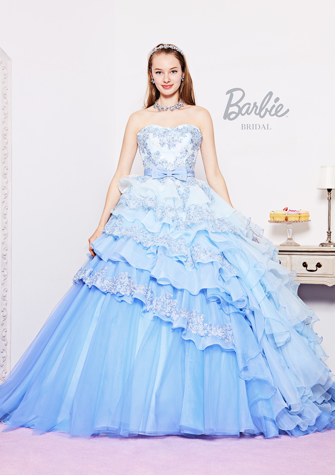 NO.50196B Barbie BRIDAL カラードレス ブルー - 愛ロイヤルウェディング | ウエディングドレスのレンタル・フォトウェディング