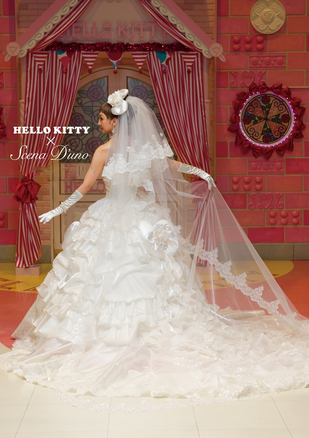 NO.80001 Hello Kitty × Scena D'uno ウェディングドレス ホワイト 